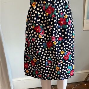 Vintage Floral Polka Dot Women's Skirt